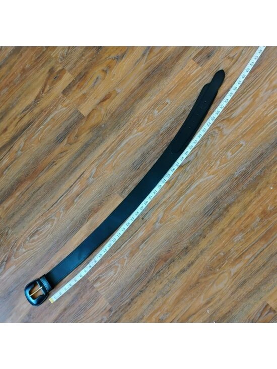 Wide Black Leather Belt Made In Italy by The Limited Size L Vintage 80s 90s